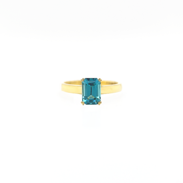 Yellow Gold Zambian Tourmaline ring