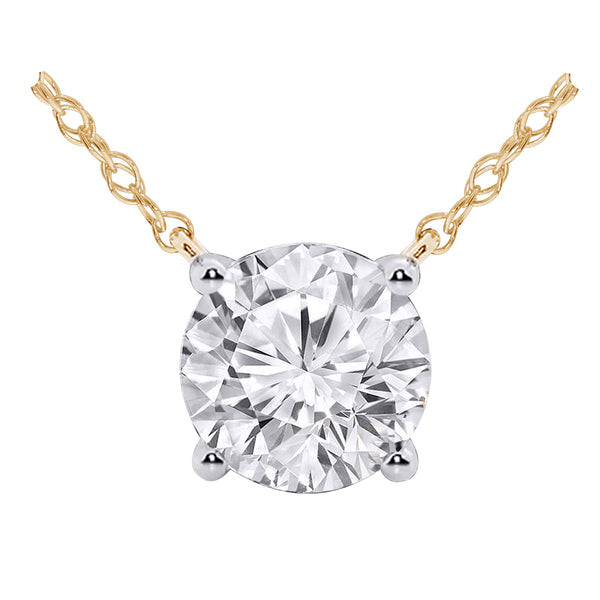 Yellow Gold Lab-Grown Diamond Necklace