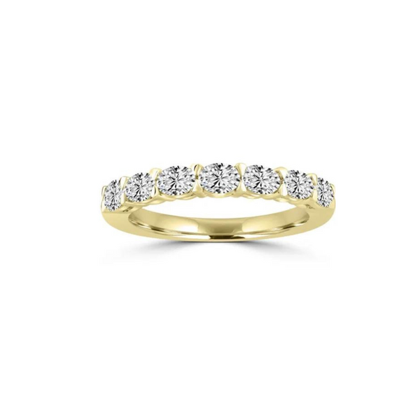 Yellow Gold Oval Lab-Grown Diamond Ring