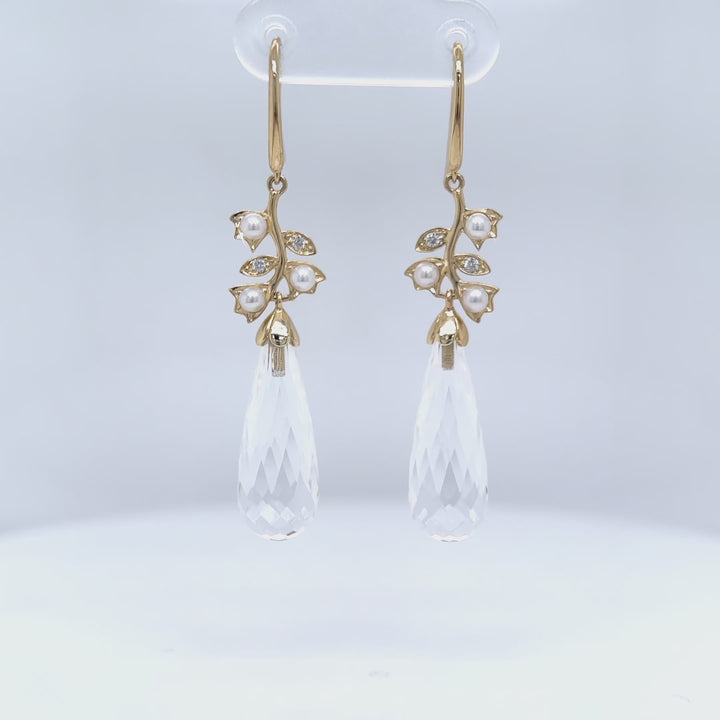 Briolette drop clearance earrings