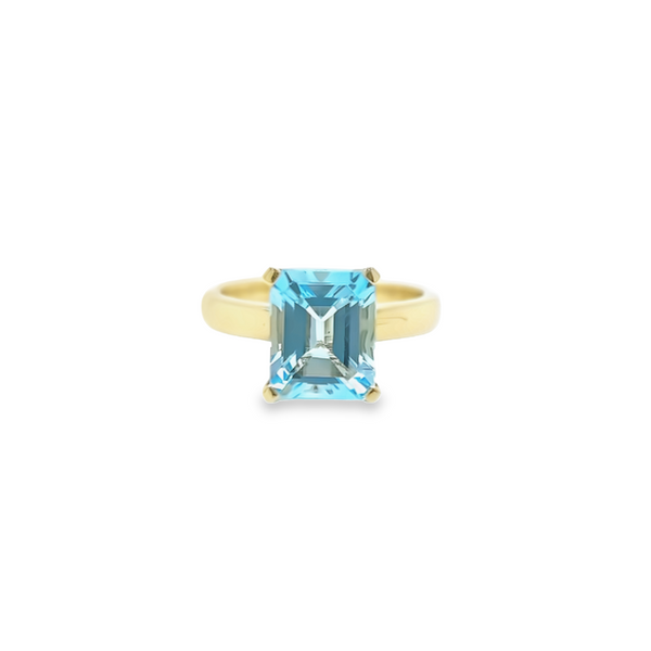 Blue Topaz Kaleidoscope Ring