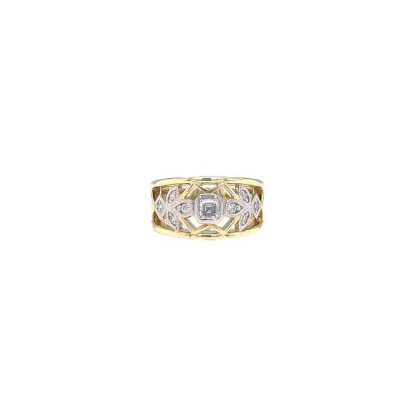 Diamond Art Deco Style Ring